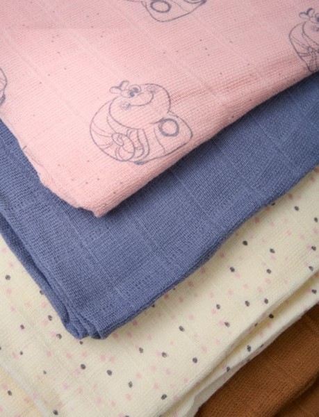 Mullwindel Muslin in verschiedenen Farben