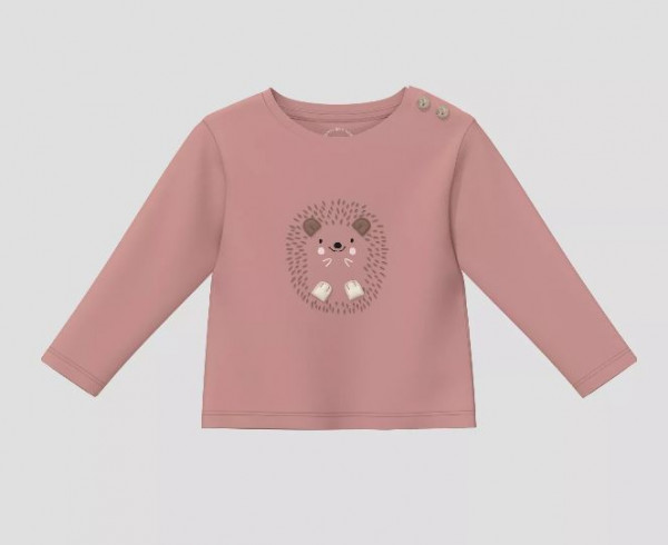 Langarmshirt Igel rosa
