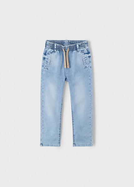 Jogger Hose soft Denim, bleach