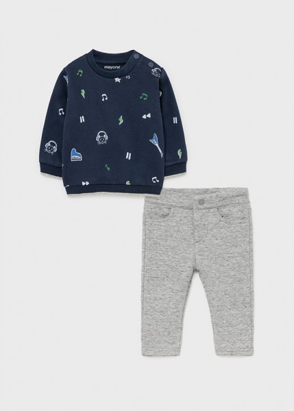 Hose, Grau, Regular fit