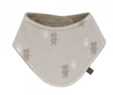 Baby Tuch GOTS, Klettverschluss, Braun