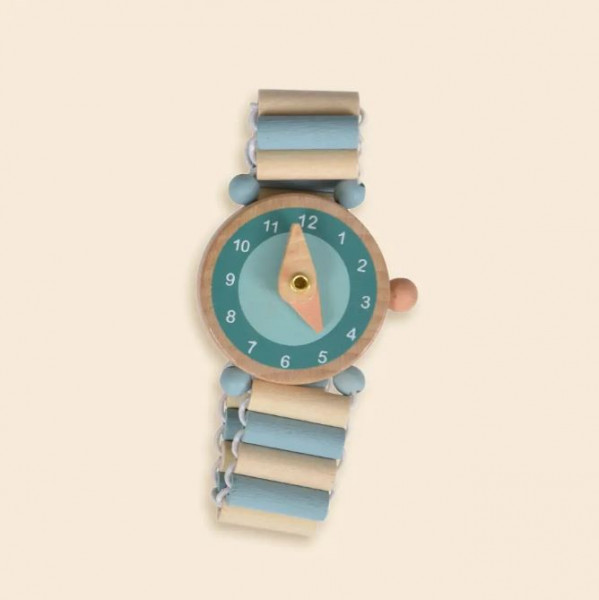 Armbanduhr Holz, Blau