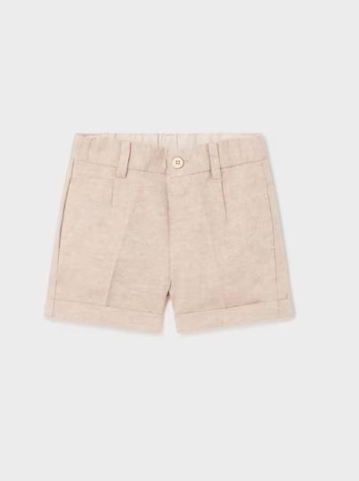 Bermudas Leinen elegant, beige
