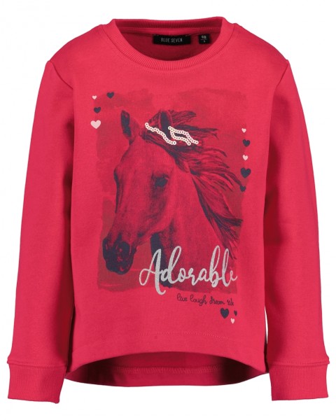 Sweatshirt, Rundhals, magenta