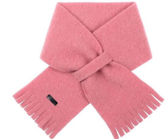 Baby Schal GOTS 100% bio Merinowolle Fleece 70x10, dusty pink