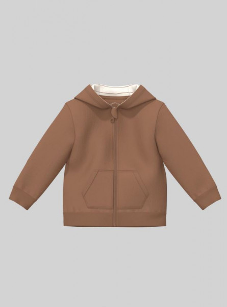 Sweat Jacke braun