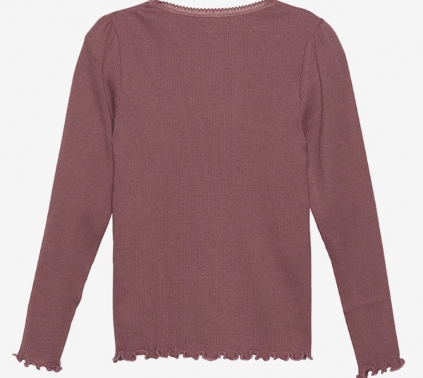 Langarmshirt Rib rose