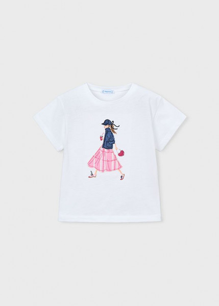 T-shirt kurzarm, weiss