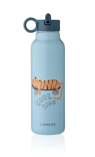 Falk Wasserflasche 500ml Tiger/ Beach blue