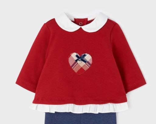 Langarmshirt Weihnachten Herz
