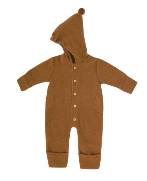 Wollfleece Overall braun
