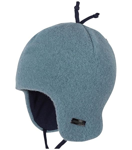 Baby Binde-Fleece, GOTS Organic, 100% Bio Merinowolle, Storm blue