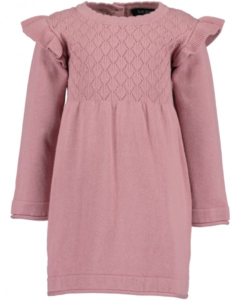 Strickkleid, Rundhals, rosa