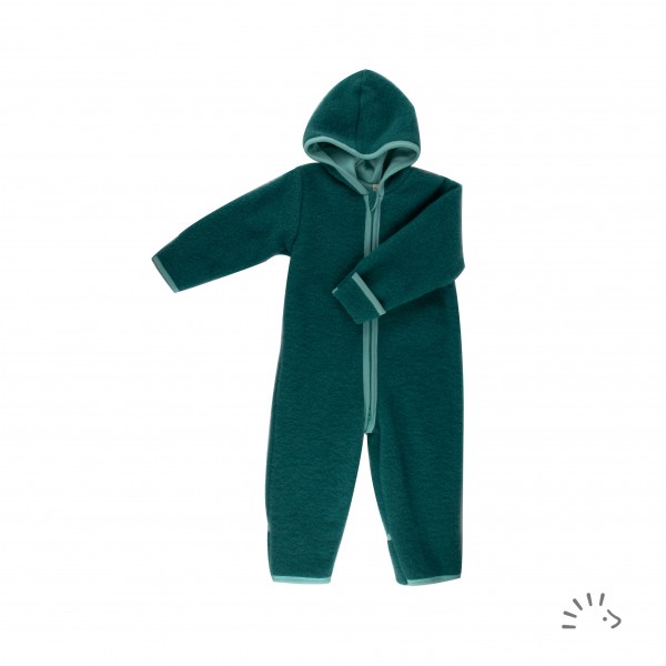 Overall Wollfleece GOTS, smaragd
