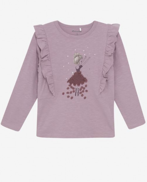 Langarmshirt Mädchen Beere