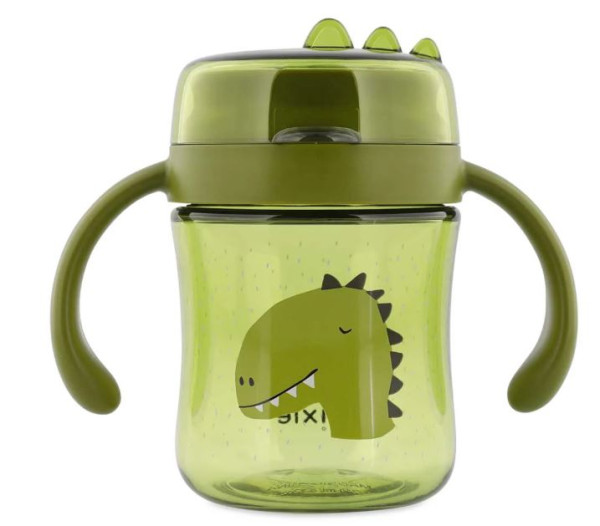 360° Trinkbecher mit Griffen Mr. Dino