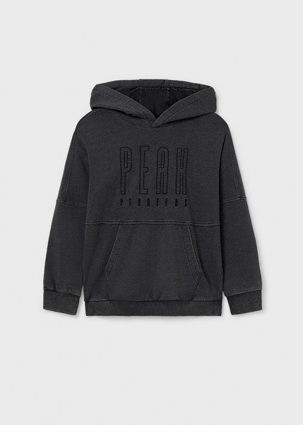 Pullover bestickt, schwarz