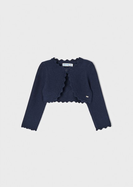 Strickjacke Bolero, Blau