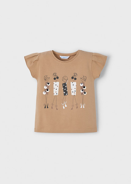 T-shirt kurzarm, zimt