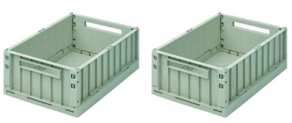 Aufbewahrungsbox 2-Set, Peppermint, Länge 25cm