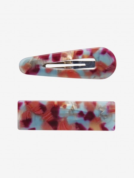 Hairclips 2er-Pack, rosewood