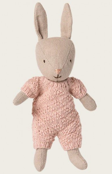 Kaninchen, Mikro Sand, Rose Strickanzug