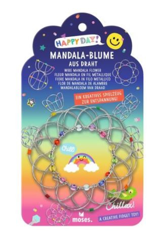 Happy Day Mandala Blume aus Draht