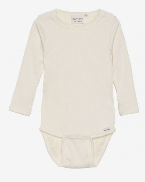 Langarmbody beige Tencel