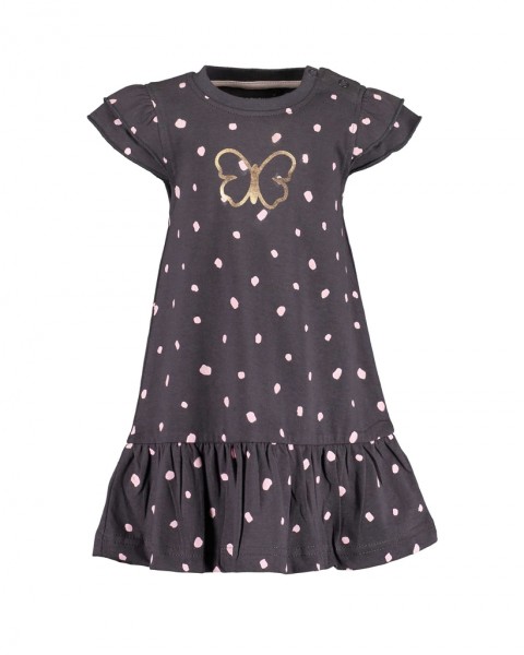 Kleid, Rundhals, anthrazit