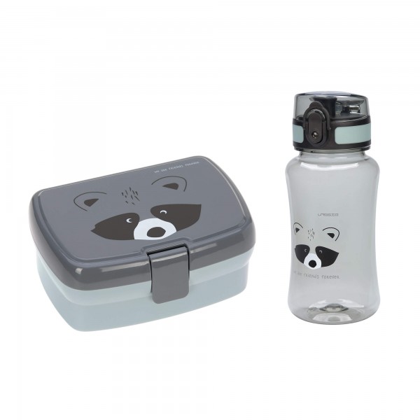 Brotdose & Trinkflasche Set, Racoon