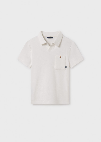 Poloshirt kurzarm Tasche, sahne