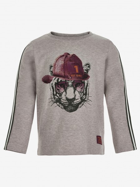 T-shirt langarm, beige melange