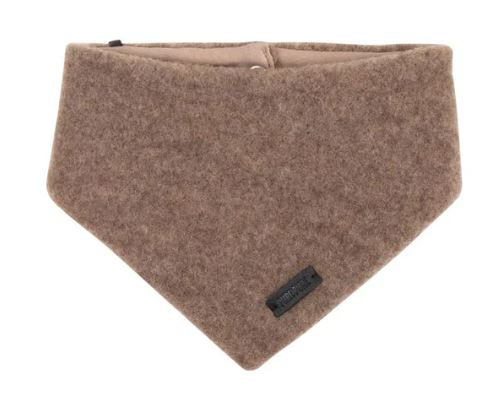 Baby Halstuch GOTS 100% bio Merinowolle Fleece, walnuss