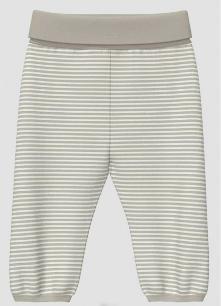 Leggings mit Rippbund Beige/Streifen