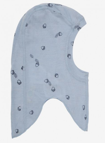 Haube Blau Wolle 85% Silk 15%