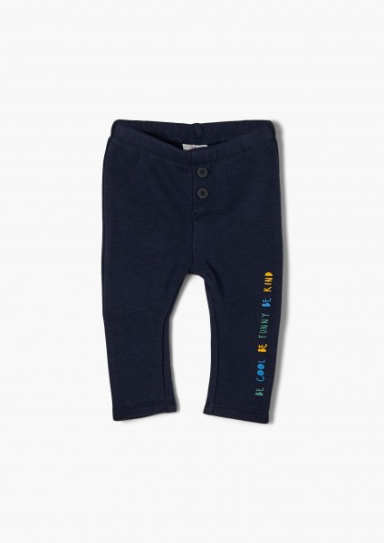 Leggings aus Thermofleece, navy