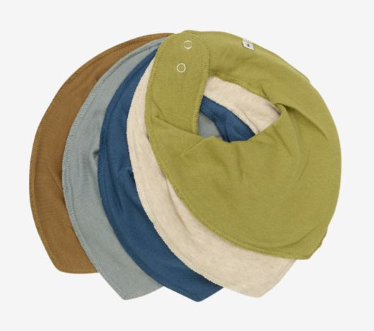 Bandana Bib Organic Cotton in verschiedenen Farben