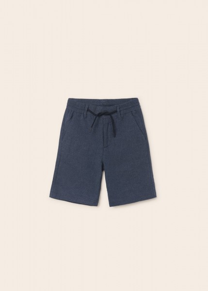 Bermudakleid mit Struktur, marinblau