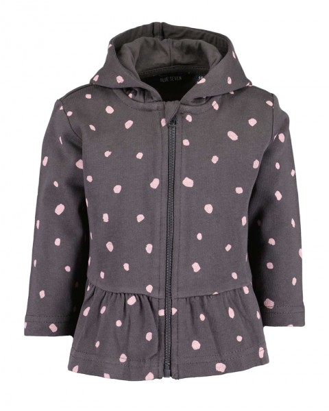 Sweatjacke, Kapuze, anthrazit