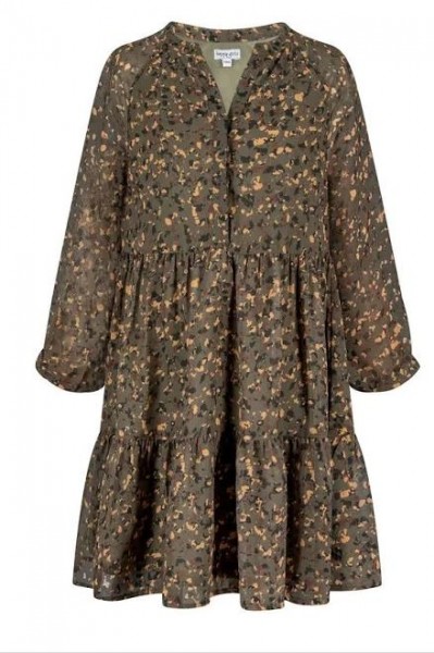 Kleid Langarm Olive