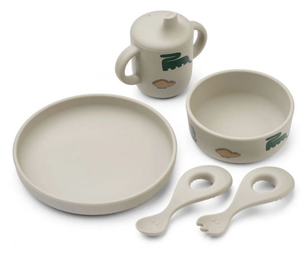 Ryle Babygeschirrset Dino/Mist