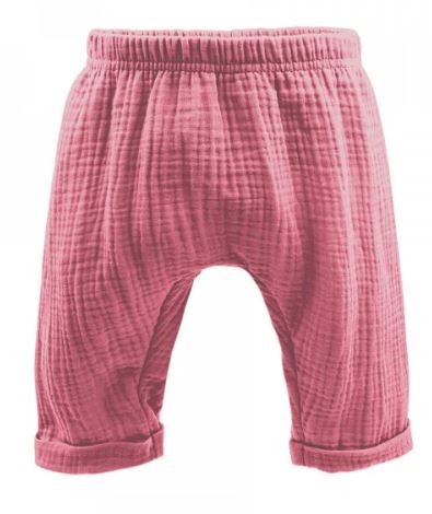 Gots Baby Krempelhose Musselin Altrose