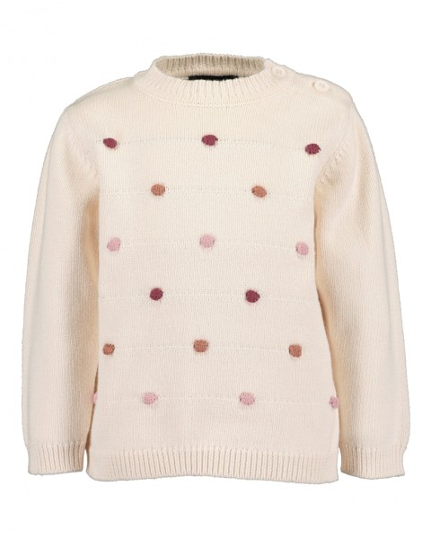 Pullover, Rundhals, offwhite