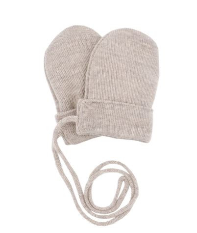 Gots Baby-Fausthandschuhe Beige