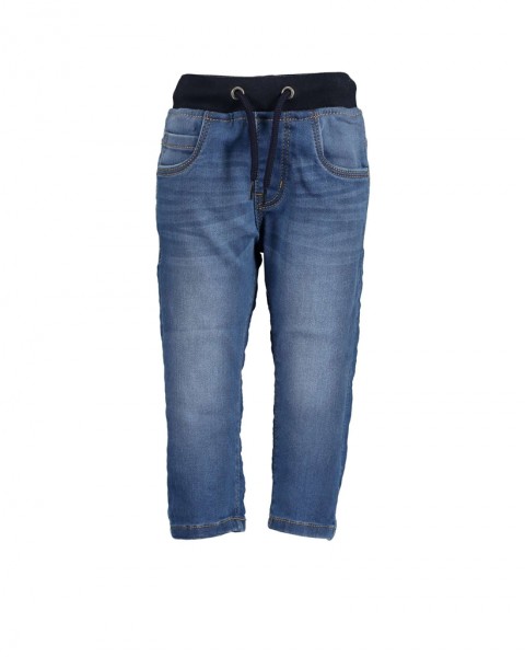 Schlupf-JogJeans, jeansblau UNI