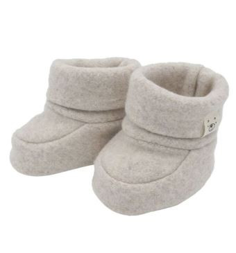 Baby-Schuhe GOTS Baumwolle beige
