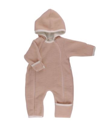 Baby Overall, GOTS Wollfleece, Rose