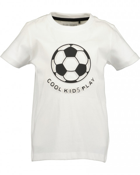 T-Shirt, Rundhals, weiss
