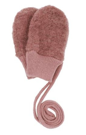 Baby-Fausthandschuhe GOTS Wollfleece rosa