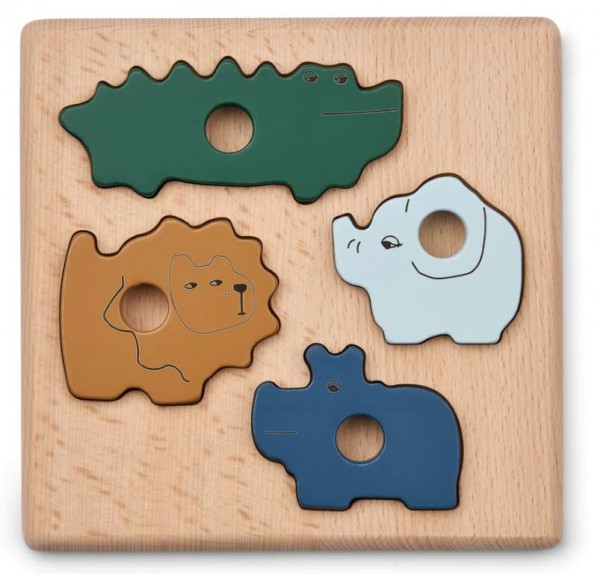 Holzpuzzle Suki, garden Green multi mix